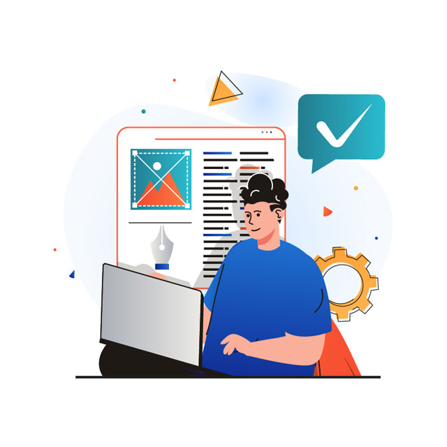 Design and Code Review Illustration Design and Code Review Illustration